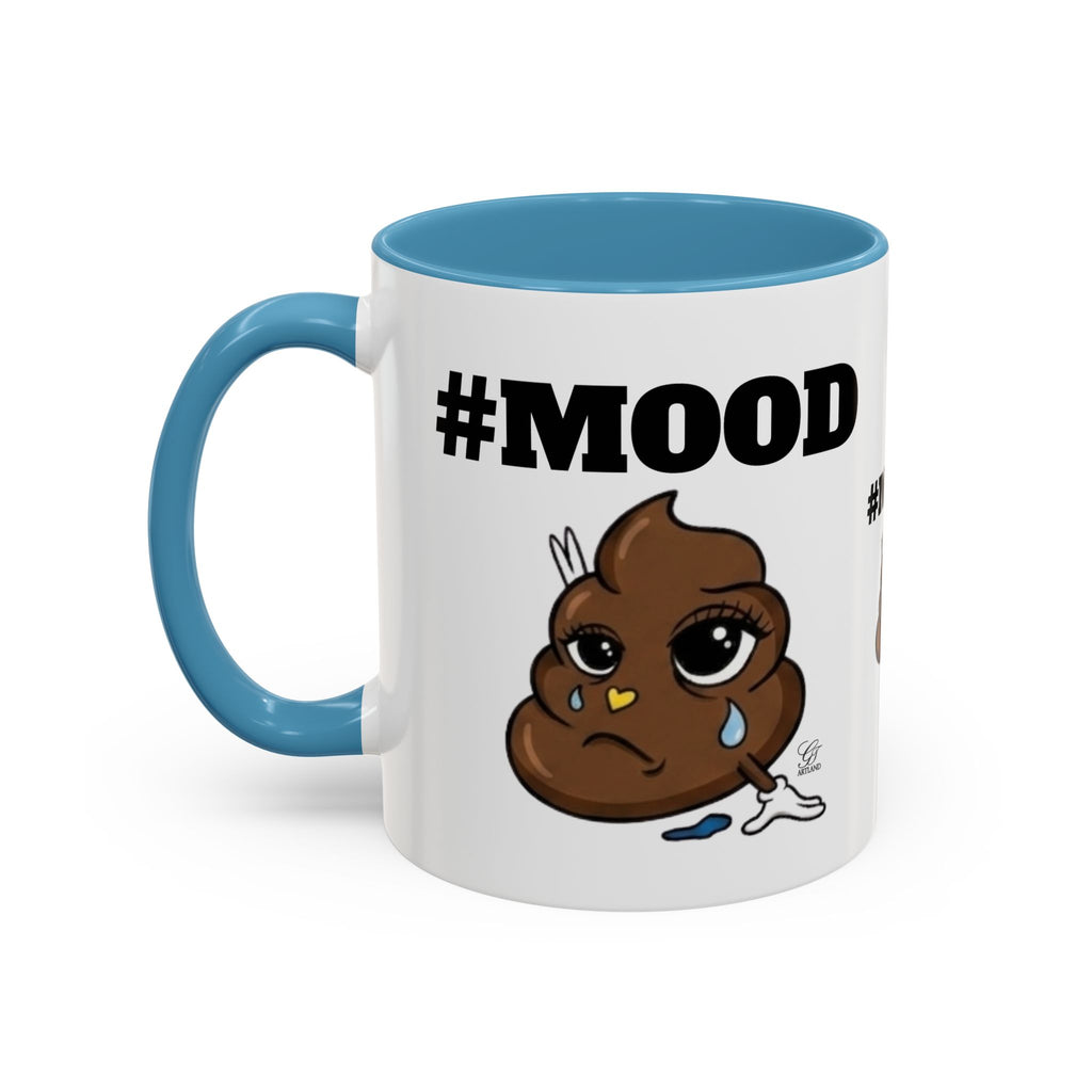 #MOOD Poop Emoji Accent Coffee Mug — Funny 11/15oz Novelty Mug by GT Artland