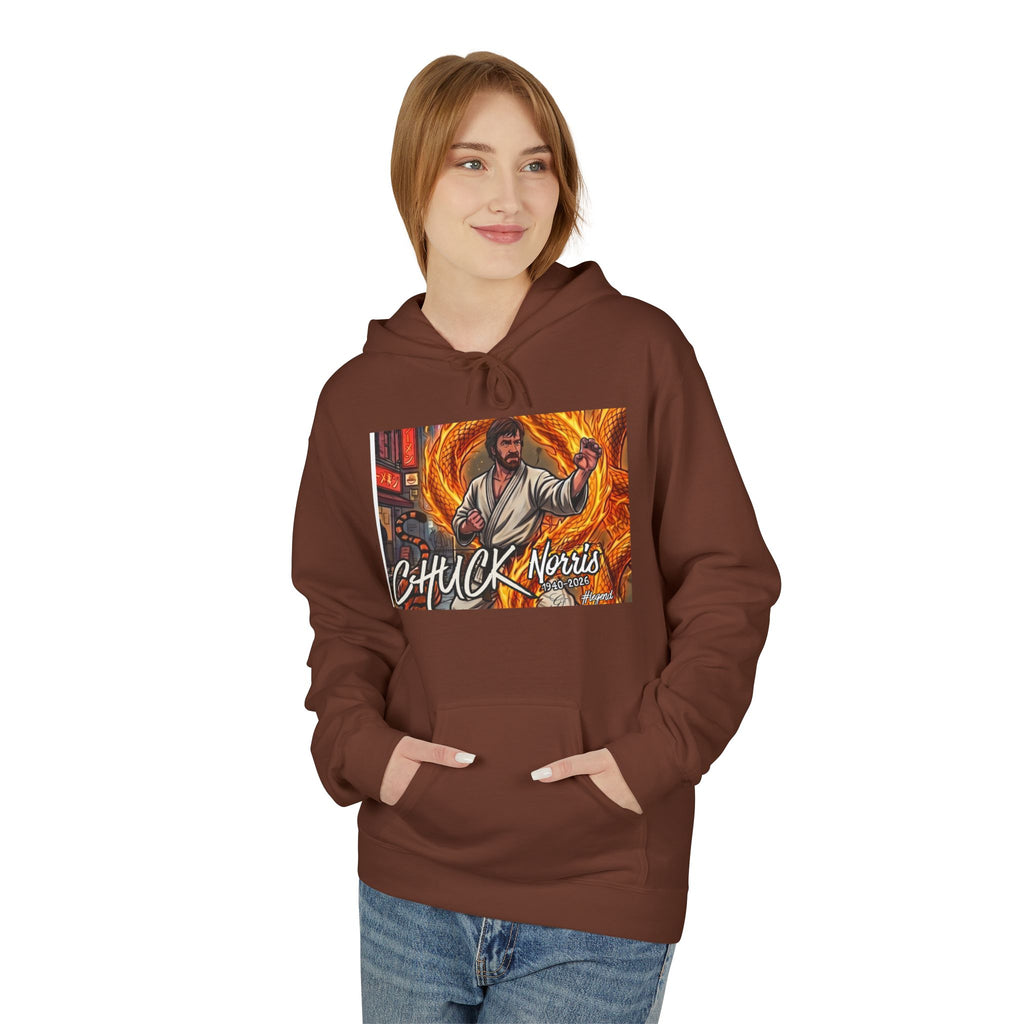 Chuck Norris Martial Arts Hoodie | Action Illustration, Retro Fight Scene by GT Artland