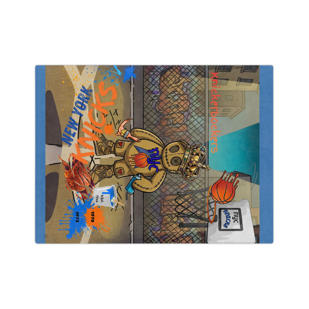 Graffiti Air Brushing New York Basketball Teddy Blanket by GT Artland