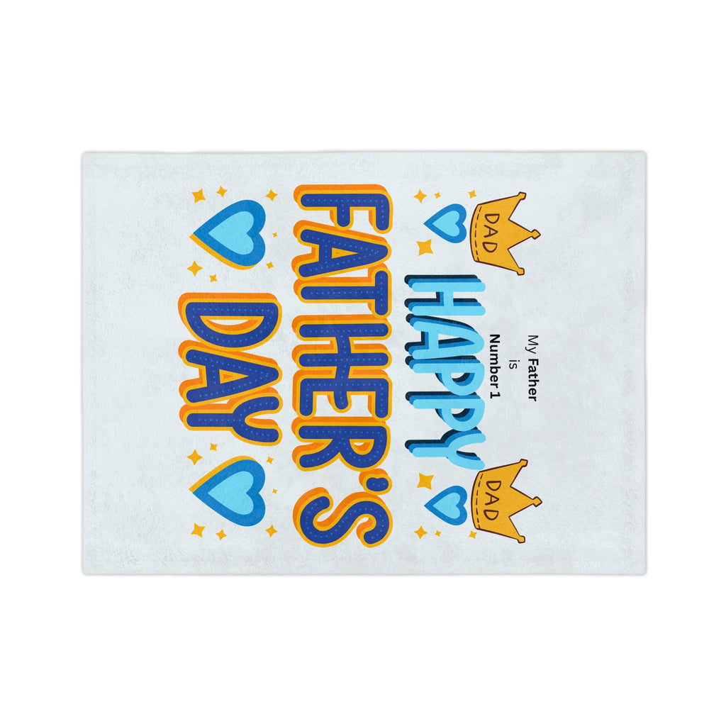 Happy Father's Day Velveteen Blanket Cute Design
