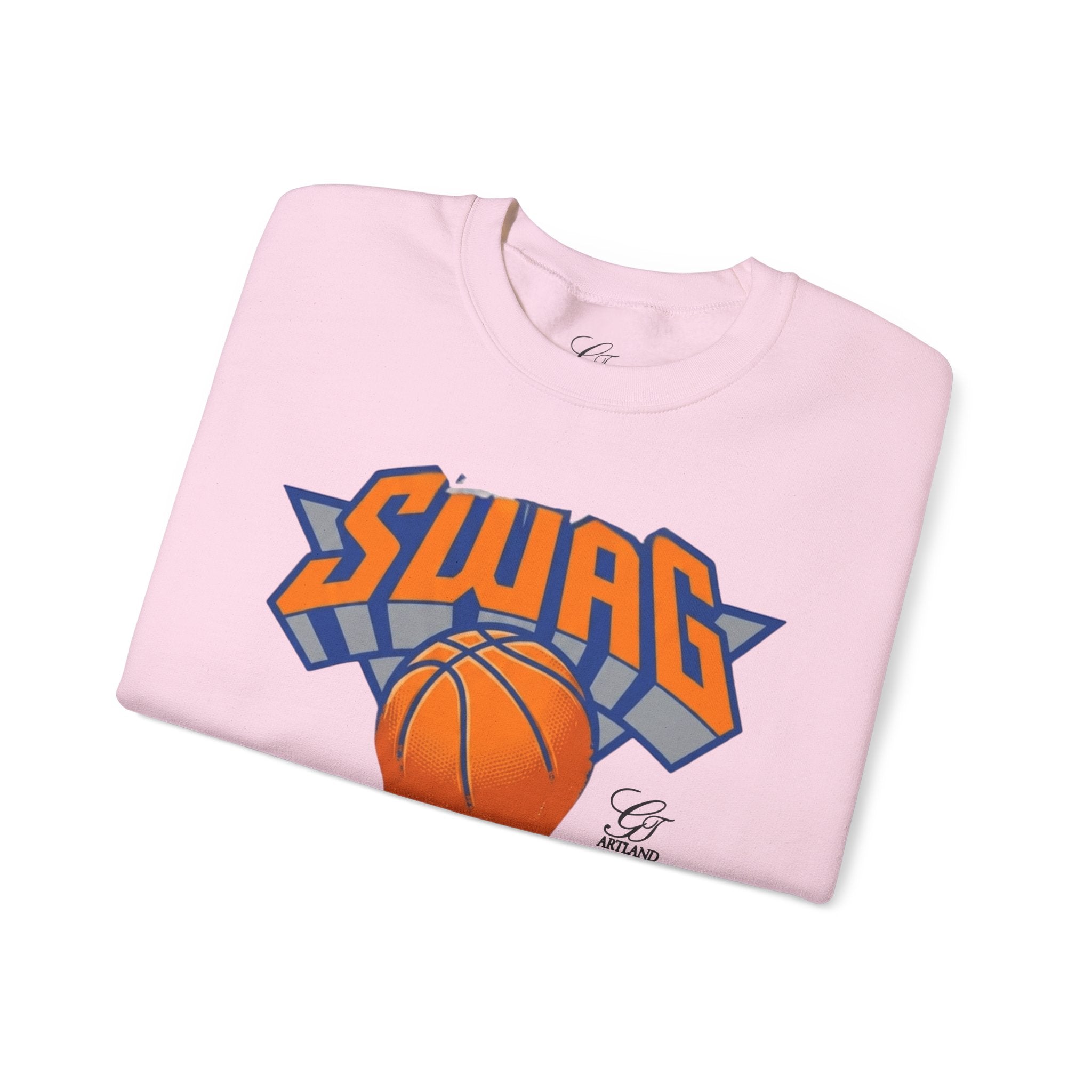 Swag Dripping Basketball Sweatshirt | Streetwear Hoop Graphic by GT Artland