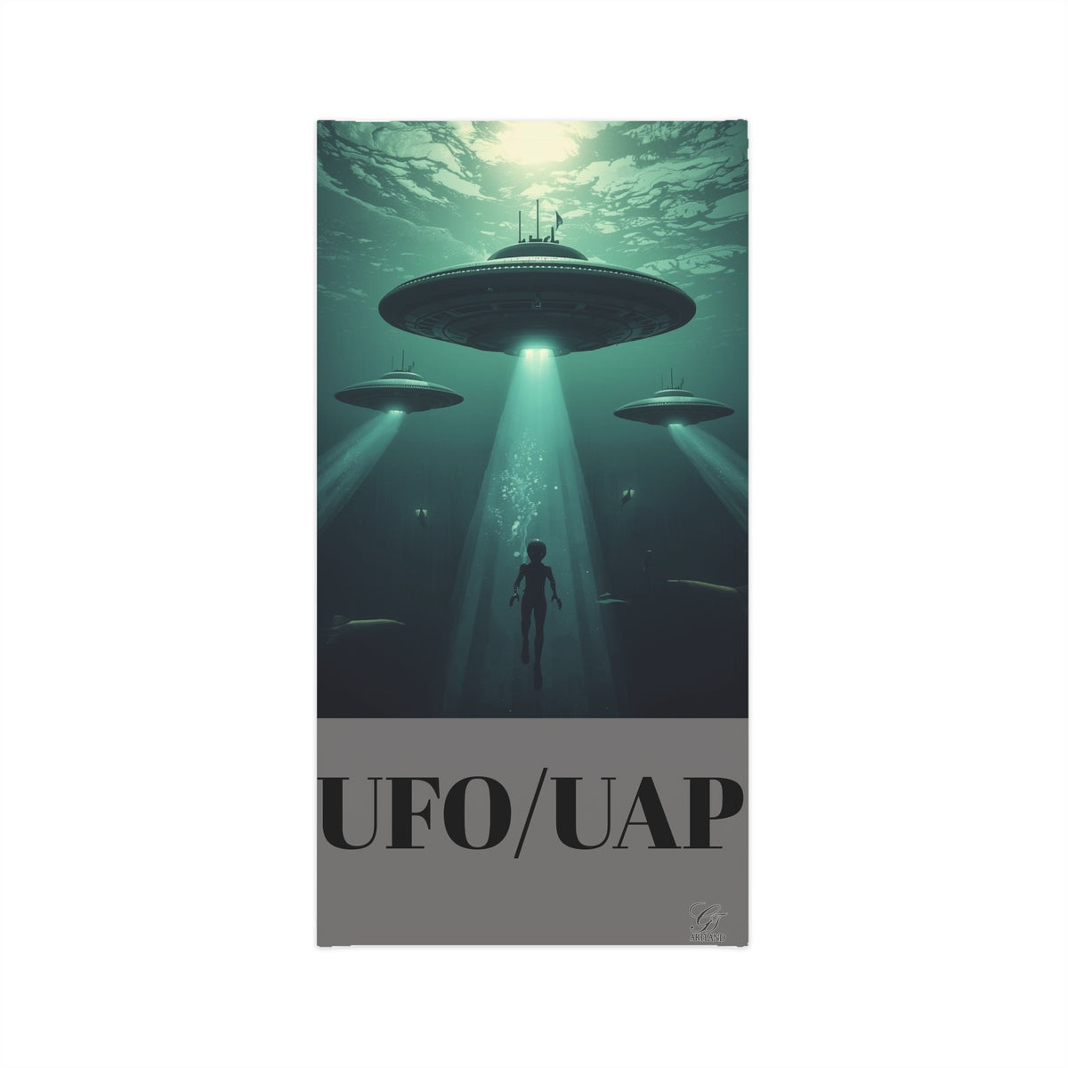 UFO UAP Underwater Gathering Neck Gaiter | Alien Sci‑Fi Face Covering