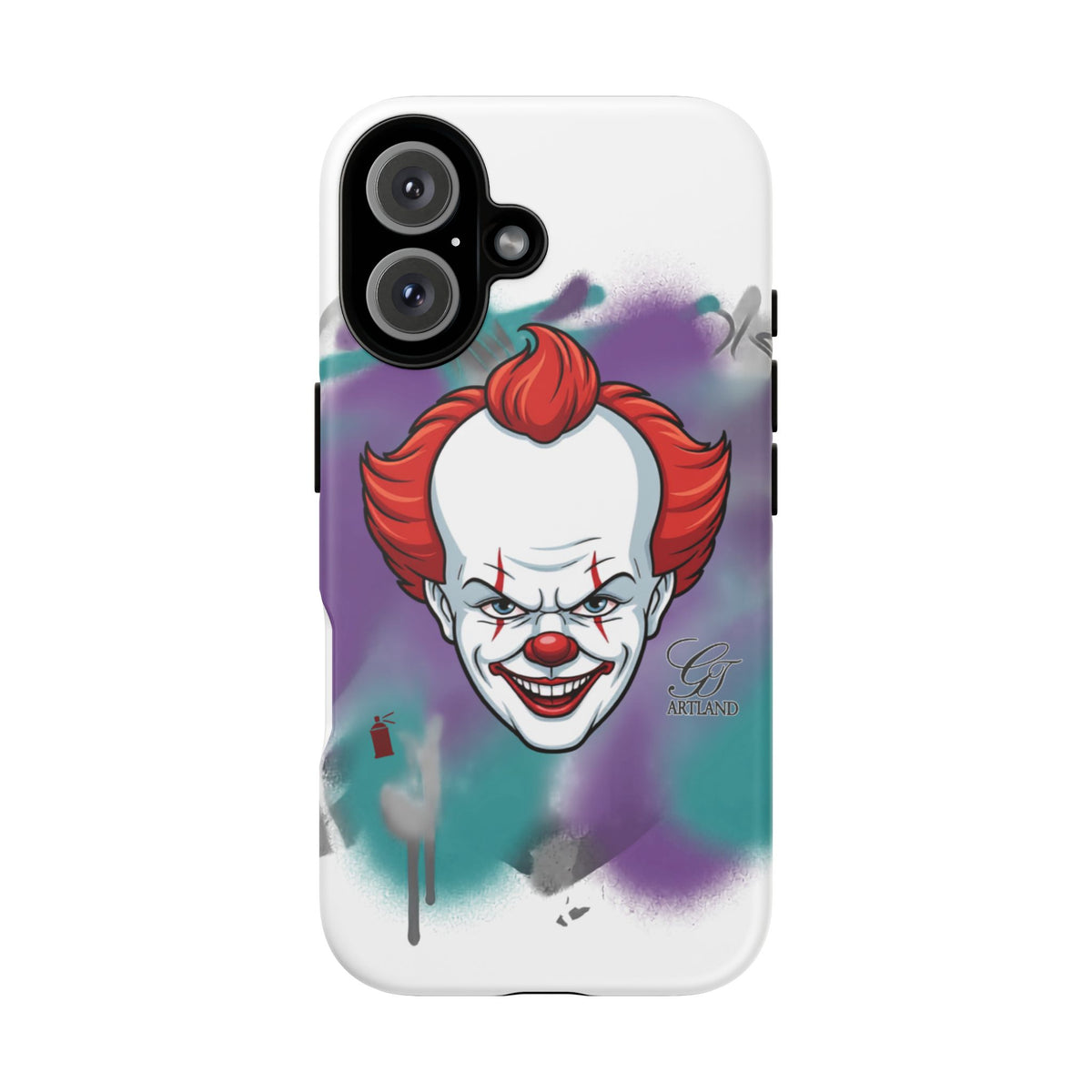 Scary Clown Phone Case | Tough iPhone Case, Horror by GT Artland