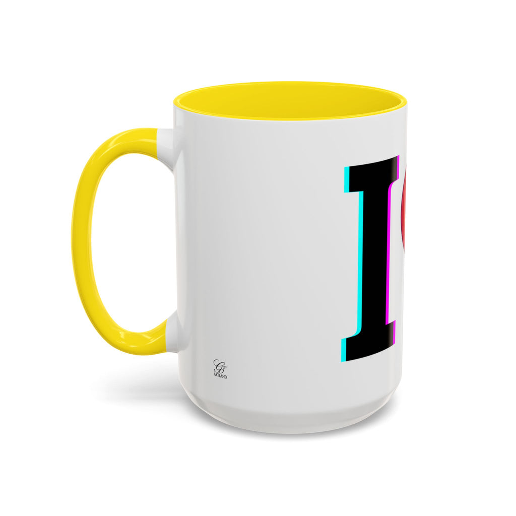 Winking Heart Graphic Mug | Accent Coffee Mug 11oz 15oz