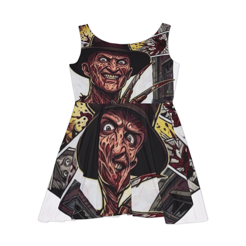 Elm Street Gangsta Horror Halloween Dark Horror Skater Dress by GT Artland
