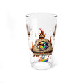 All-Seeing Rainbow Eye Pint Glass | 16oz Mixing Glass