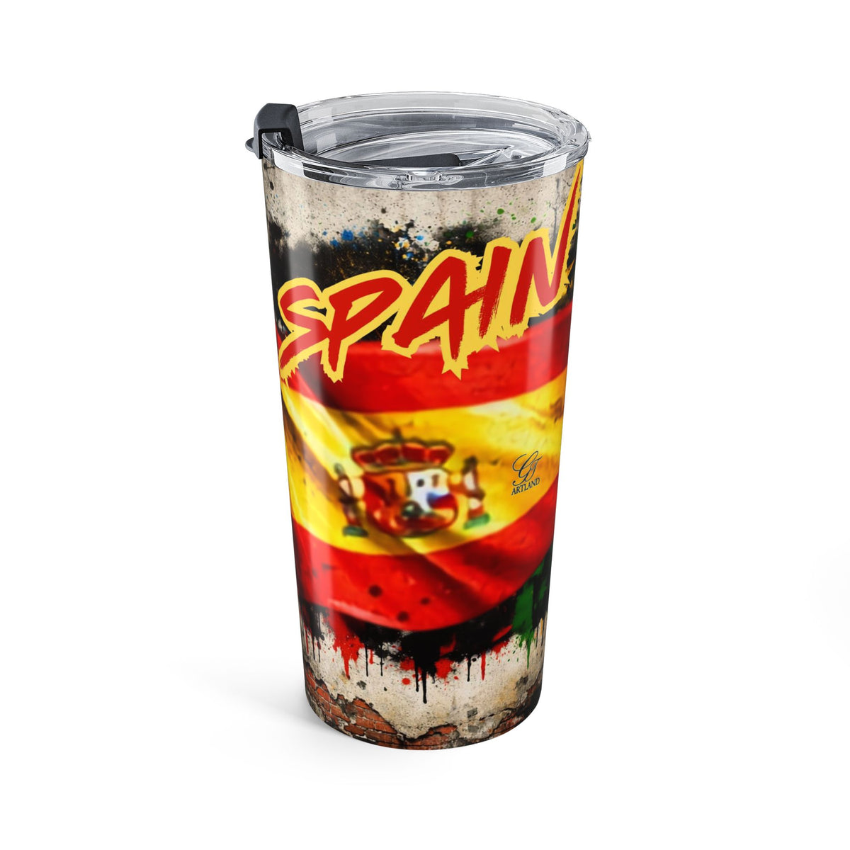 Spainard Urban Designer Football Soccer Fan Drip Tumbler by GT Artland