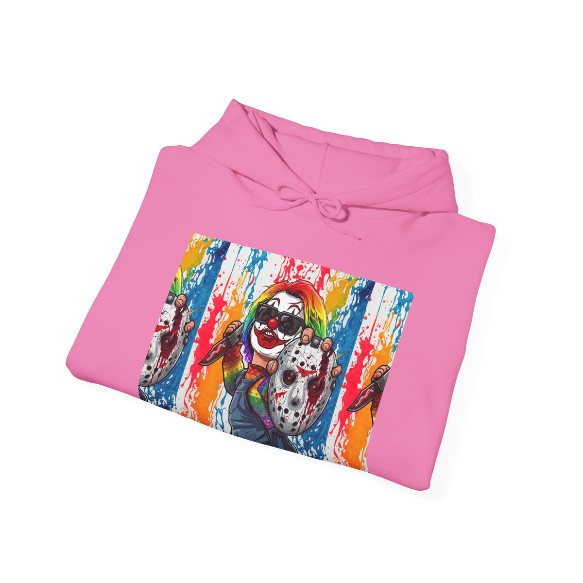 Rainbow Slasher Unisex Heavy Blend Hooded Sweatshirt by GT Artland
