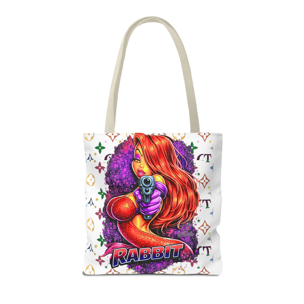 Rabbit Pin-Up Tote Bag – Retro Femme Fatale by GT Artland