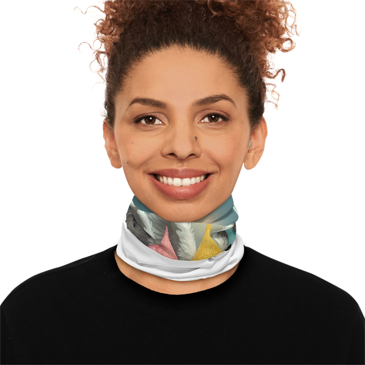 UFO Aliens with Wings Neck Gaiter | Lightweight Neck Mask