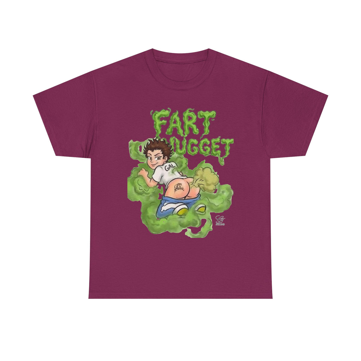 Fart Nugget graphic tee | Funny cartoon kid fart illustration T-Shirt
