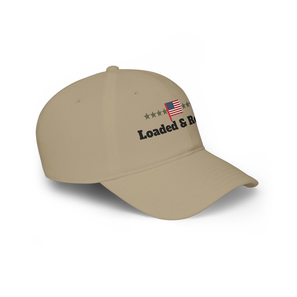"Loaded & Ready" Flag Embroidery Cap | American Baseball Hat