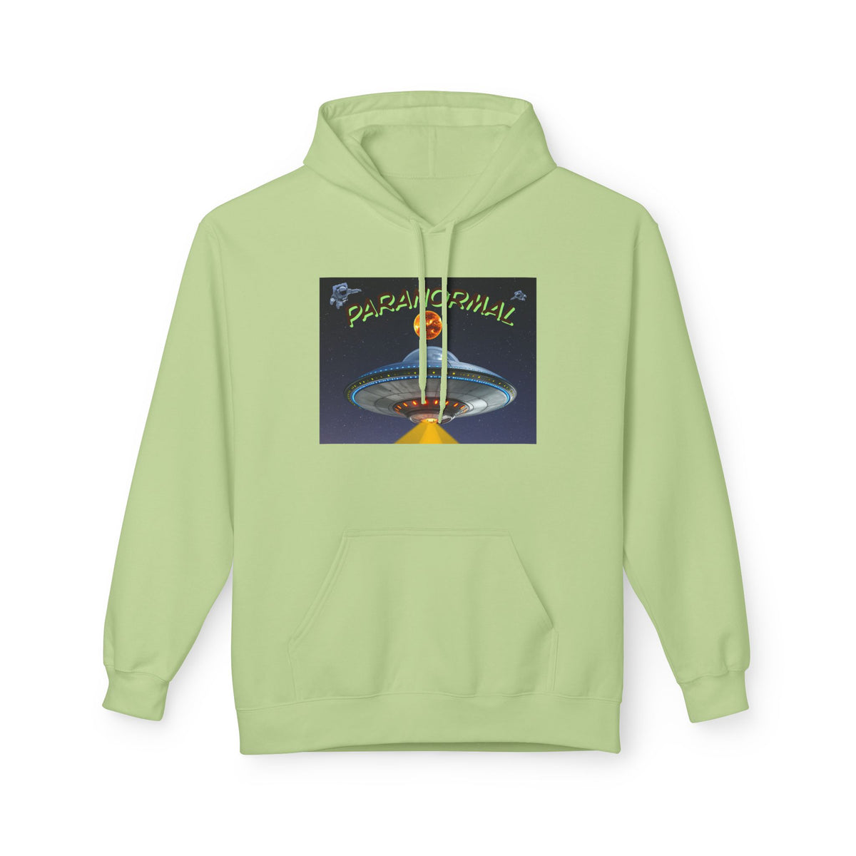 Retro UFO Spaceship Hoodie | Paranormal Alien Abduction Design