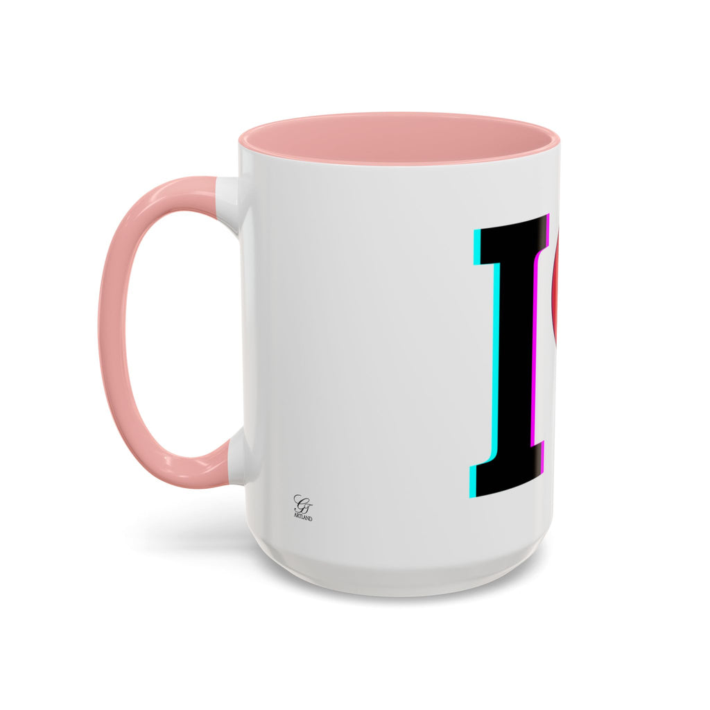 Winking Heart Graphic Mug | Accent Coffee Mug 11oz 15oz