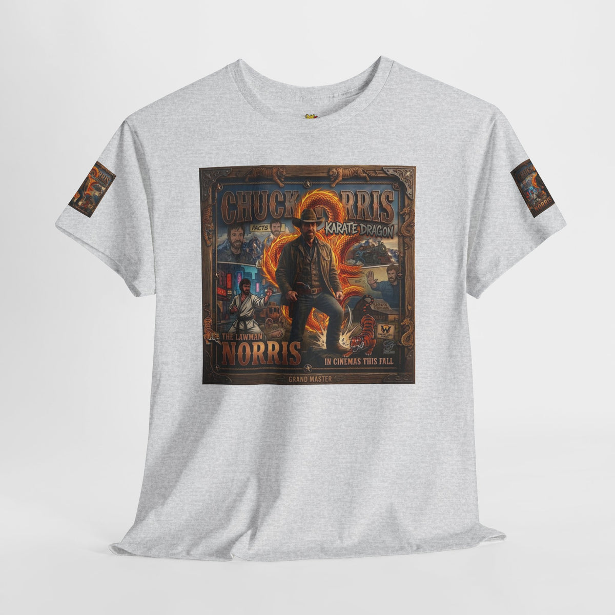 Retro Action Movie Poster T-Shirt | Vintage Fighter Hero Tee