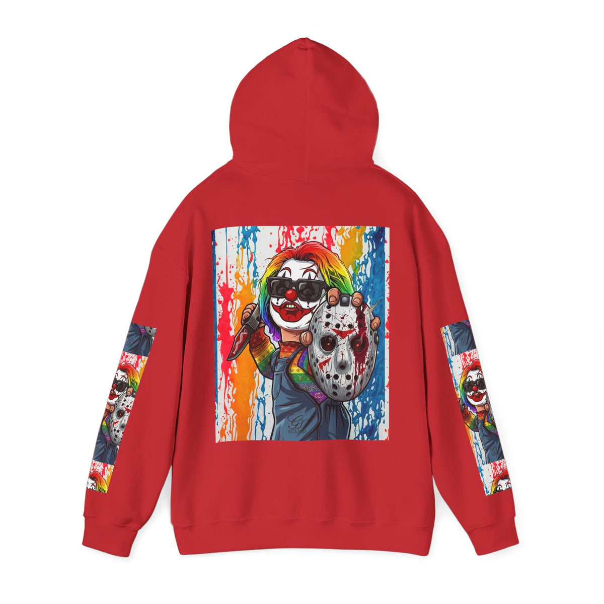 Rainbow Slasher Unisex Heavy Blend Hooded Sweatshirt by GT Artland