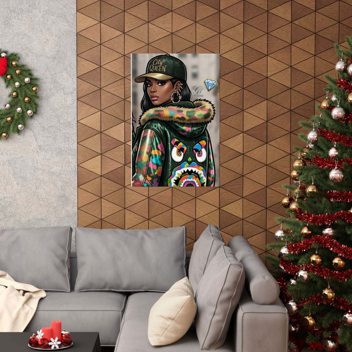 Urban Queen of Fashion Streetwear Art Poster