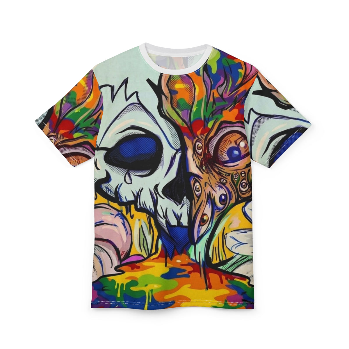 Psychedelic Skull T-Shirt by GT Artland