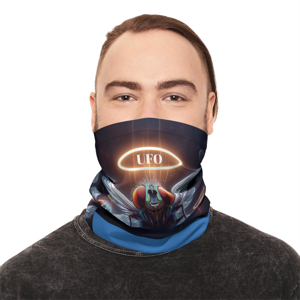 UFO Halo Insect lightweight neck gaiter | sci-fi bug design, space wings