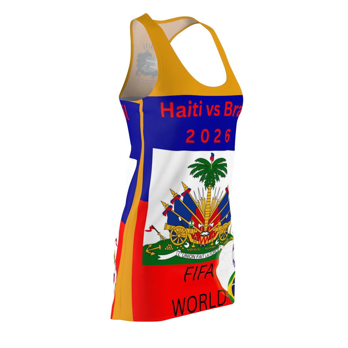 Soccer Football Haitian 2026  Dress |World Cup Football Racerback Dress