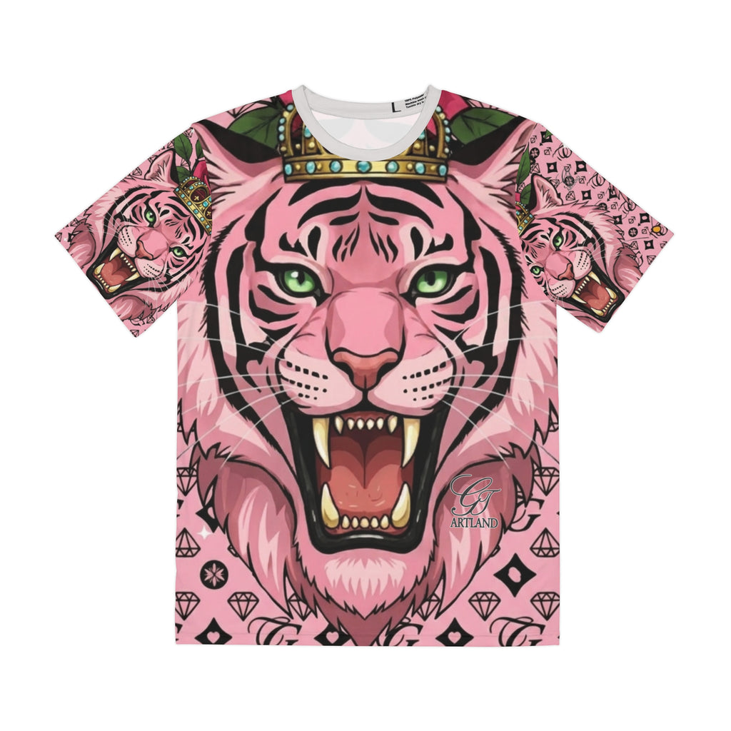 Pink Roaring Tiger King Elite T-Shirt