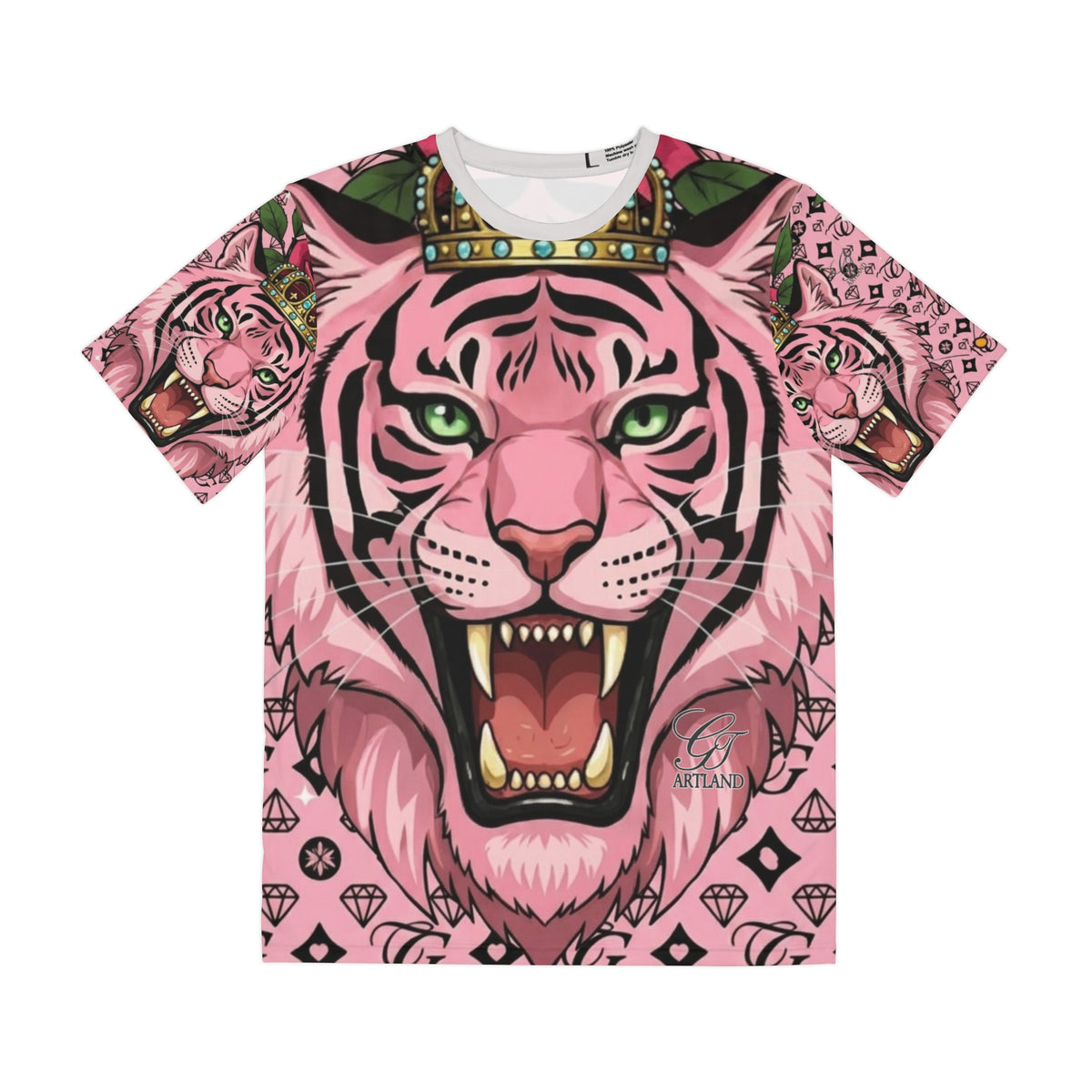 Pink Roaring Tiger King Elite T-Shirt