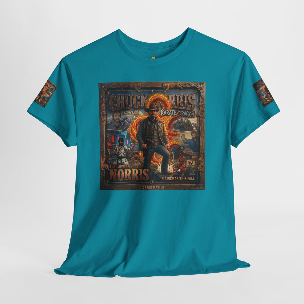 Retro Action Movie Poster T-Shirt | Vintage Fighter Hero Tee