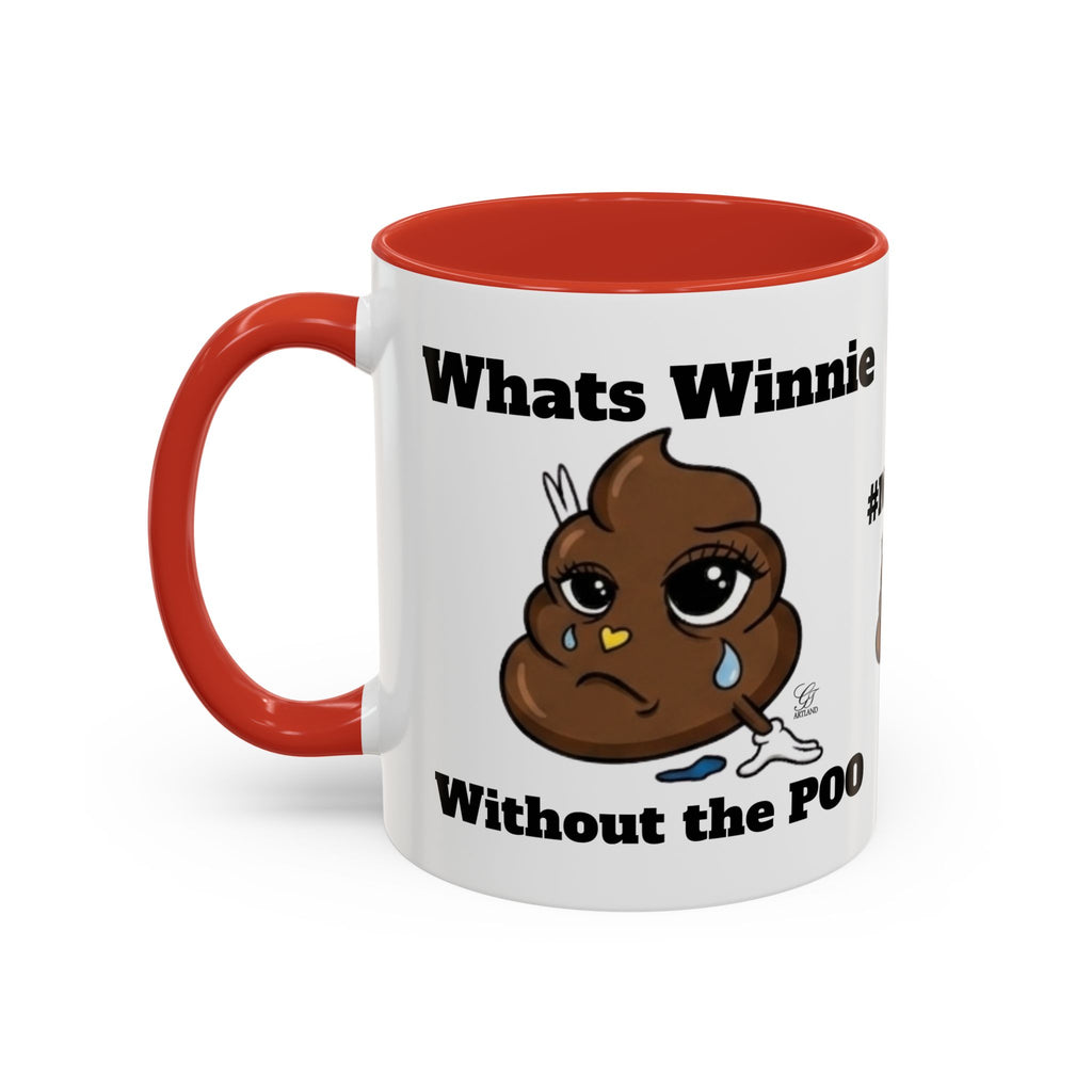 #MOOD Winnie without the poo Funny Poop Emoji Accent Coffee Mug – 11/15oz Novelty Gift by GT Artland