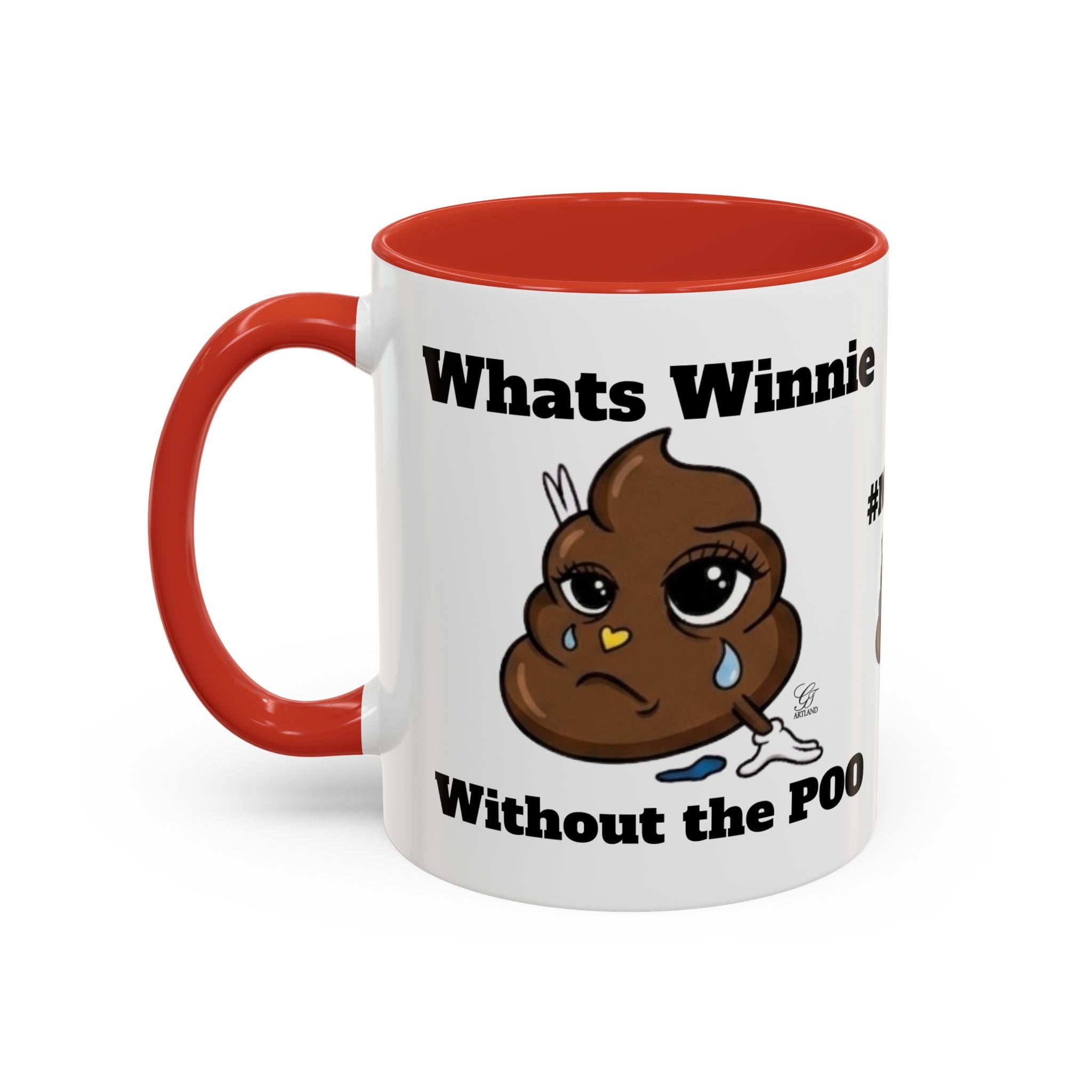 #MOOD Winnie without the poo Funny Poop Emoji Accent Coffee Mug – 11/15oz Novelty Gift by GT Artland