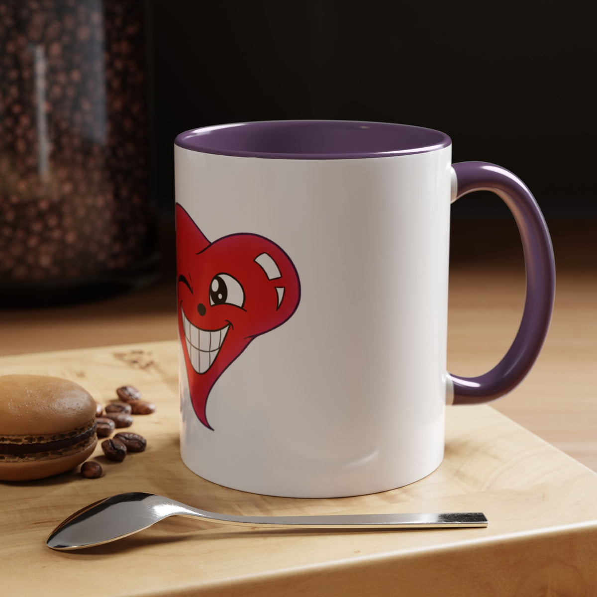 Winking Heart Graphic Mug | Accent Coffee Mug 11oz 15oz