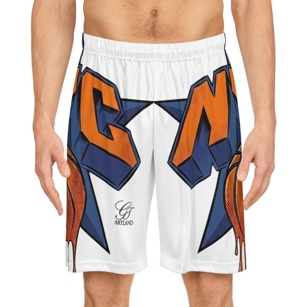 NY Graffiti Basketball Shorts | All-Over Print by GT Artland