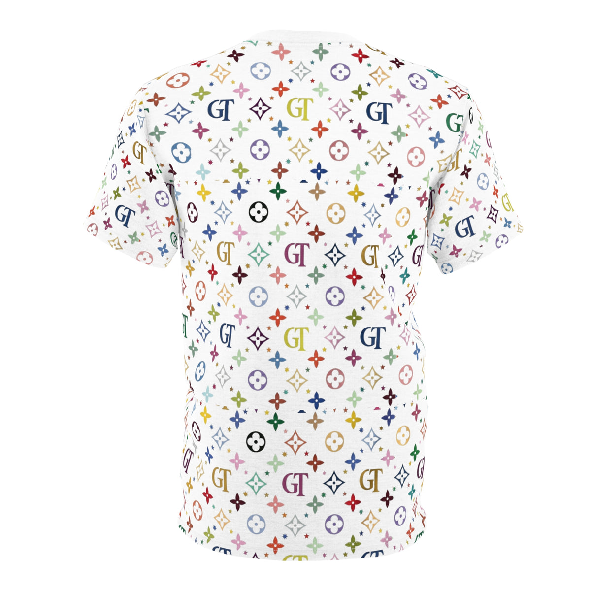 Colorful Monogram Designer Elite Pattern T-Shirt by GT Artland