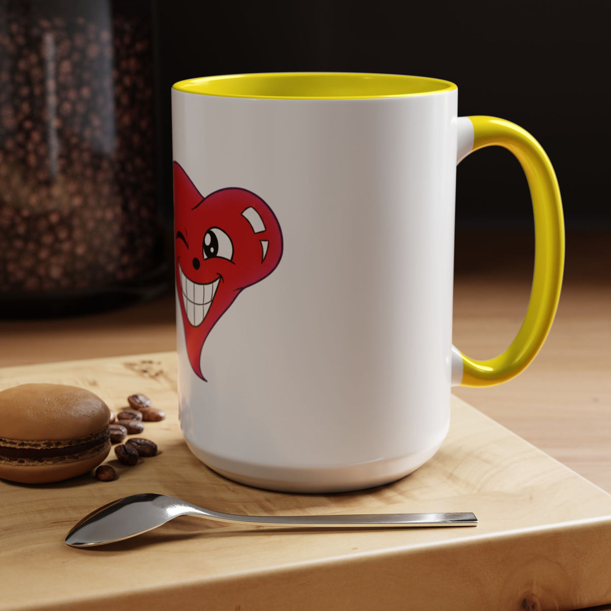 Winking Heart Graphic Mug | Accent Coffee Mug 11oz 15oz