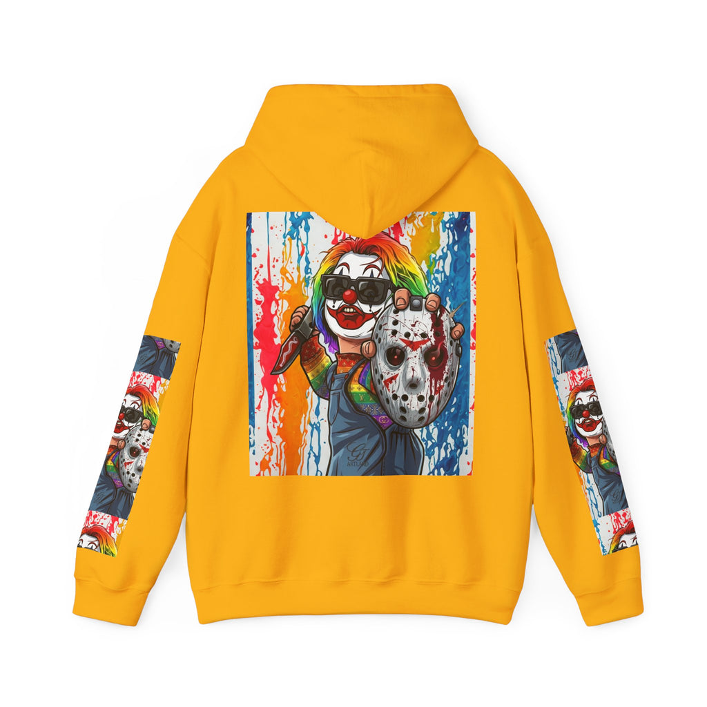 Rainbow Slasher Unisex Heavy Blend Hooded Sweatshirt by GT Artland