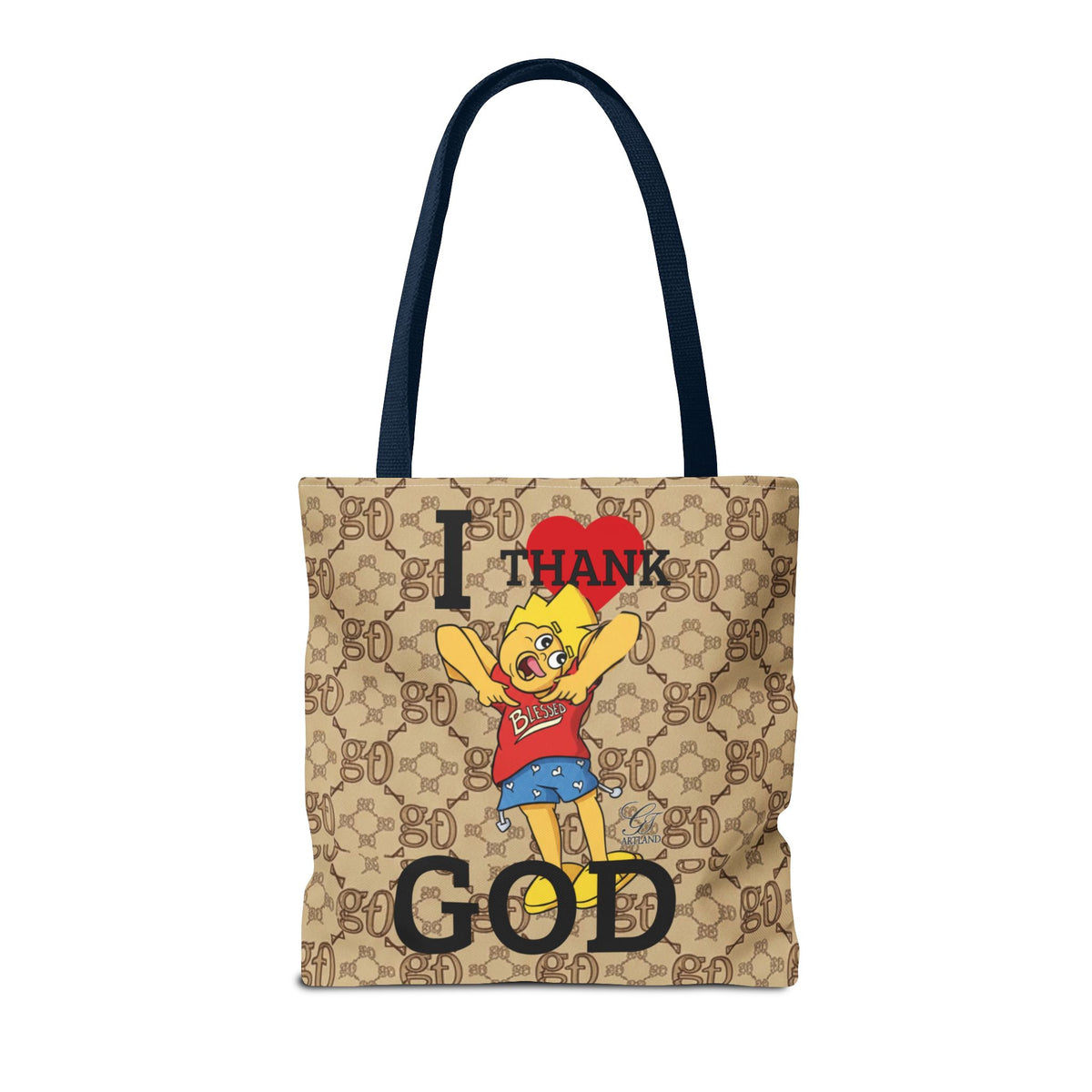 I  Thank God Tote Bag | URBAN CARTOON BY GT ARTLAND
