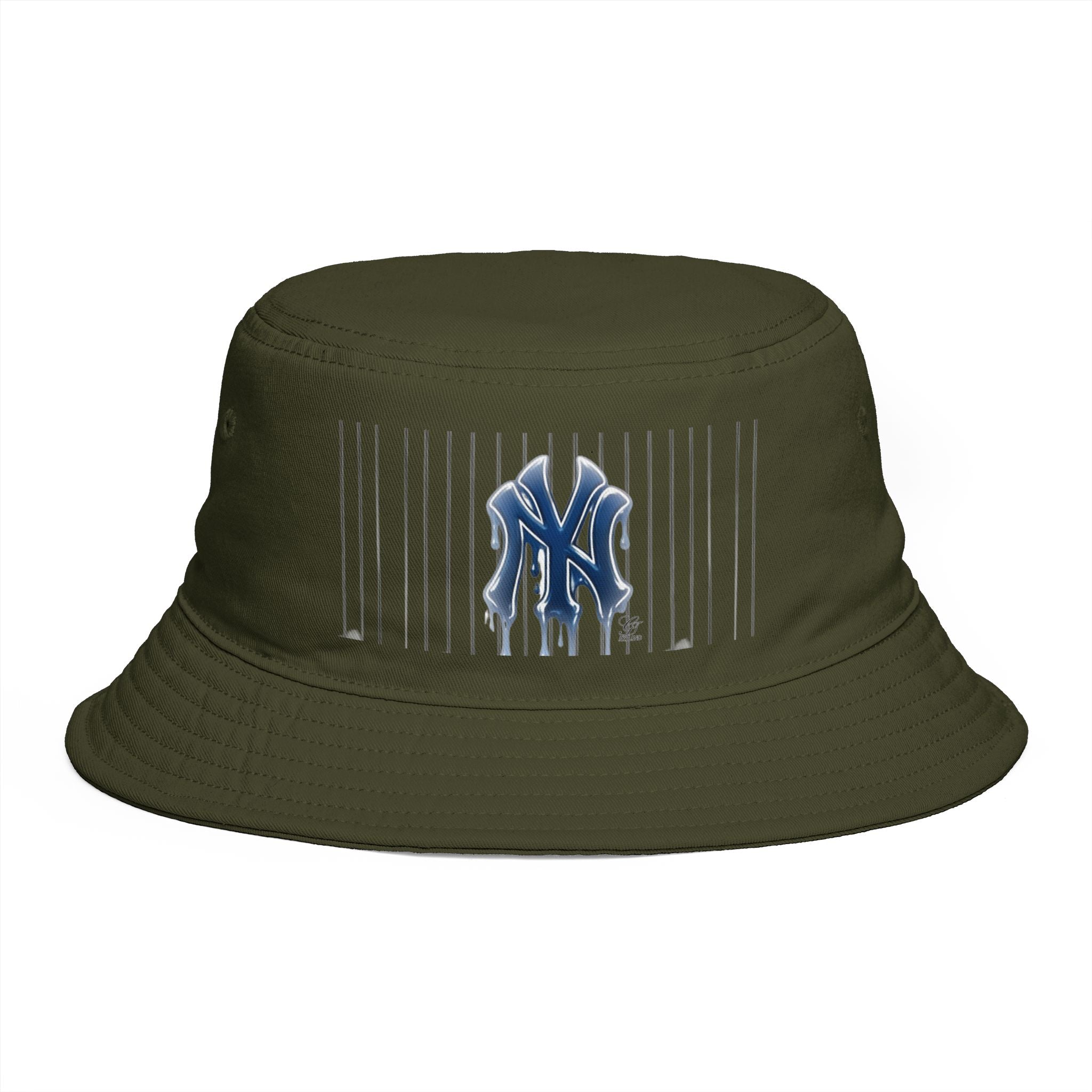 NY Logo Pinstripe Bucket Hat | Baseball Inspired by GT Artland