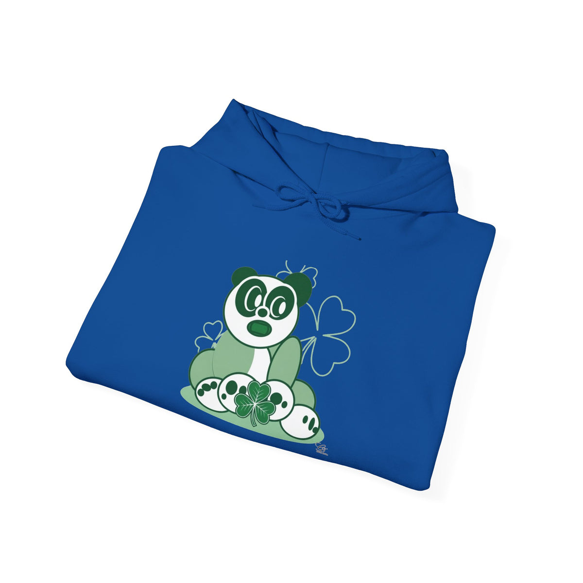 Green Panda with Bamboo Hoodie