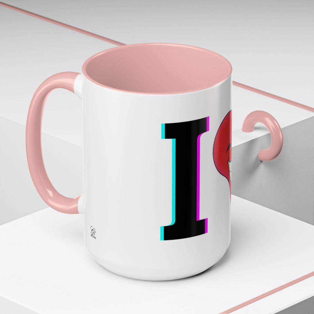 Winking Heart Graphic Mug | Accent Coffee Mug 11oz 15oz