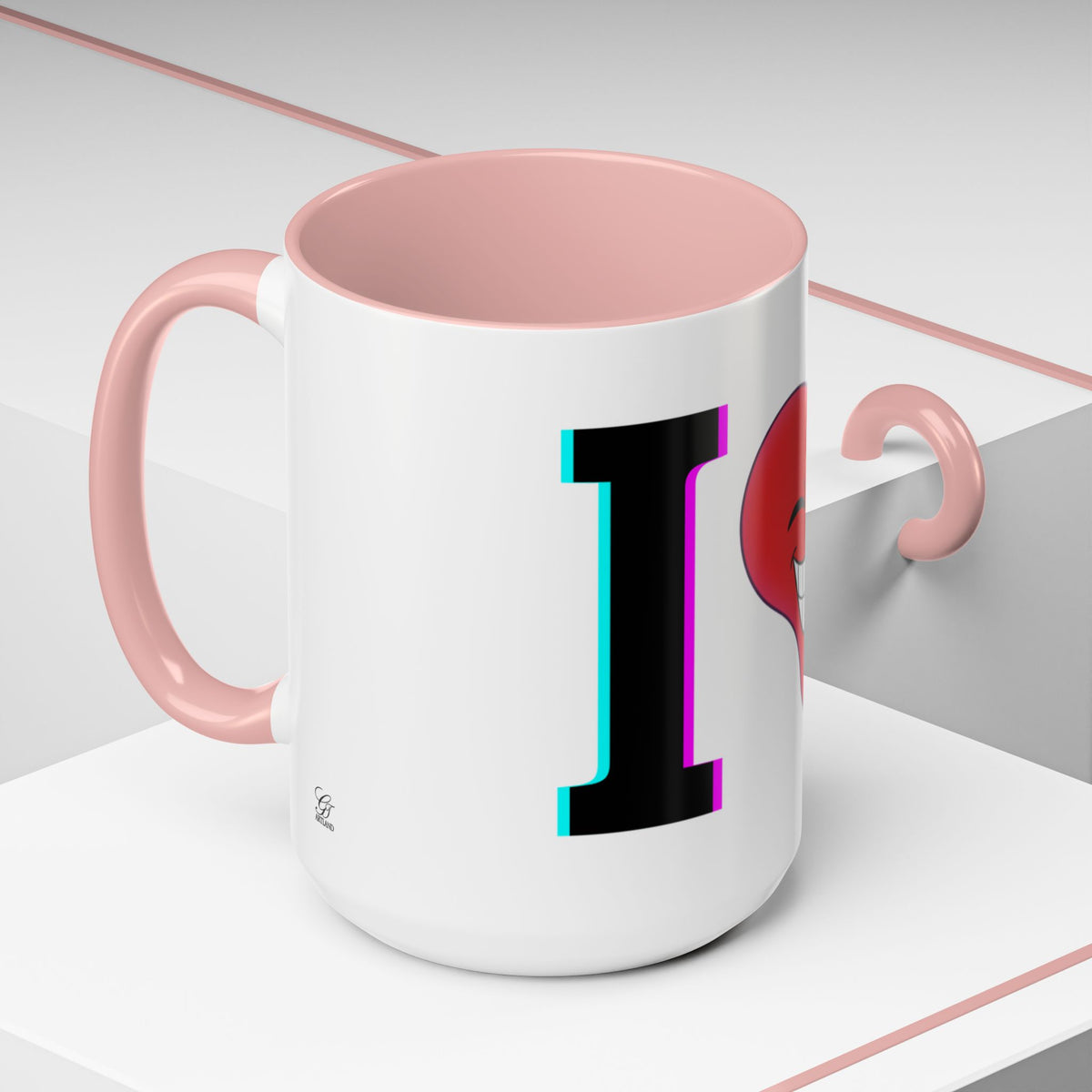 Winking Heart Graphic Mug | Accent Coffee Mug 11oz 15oz