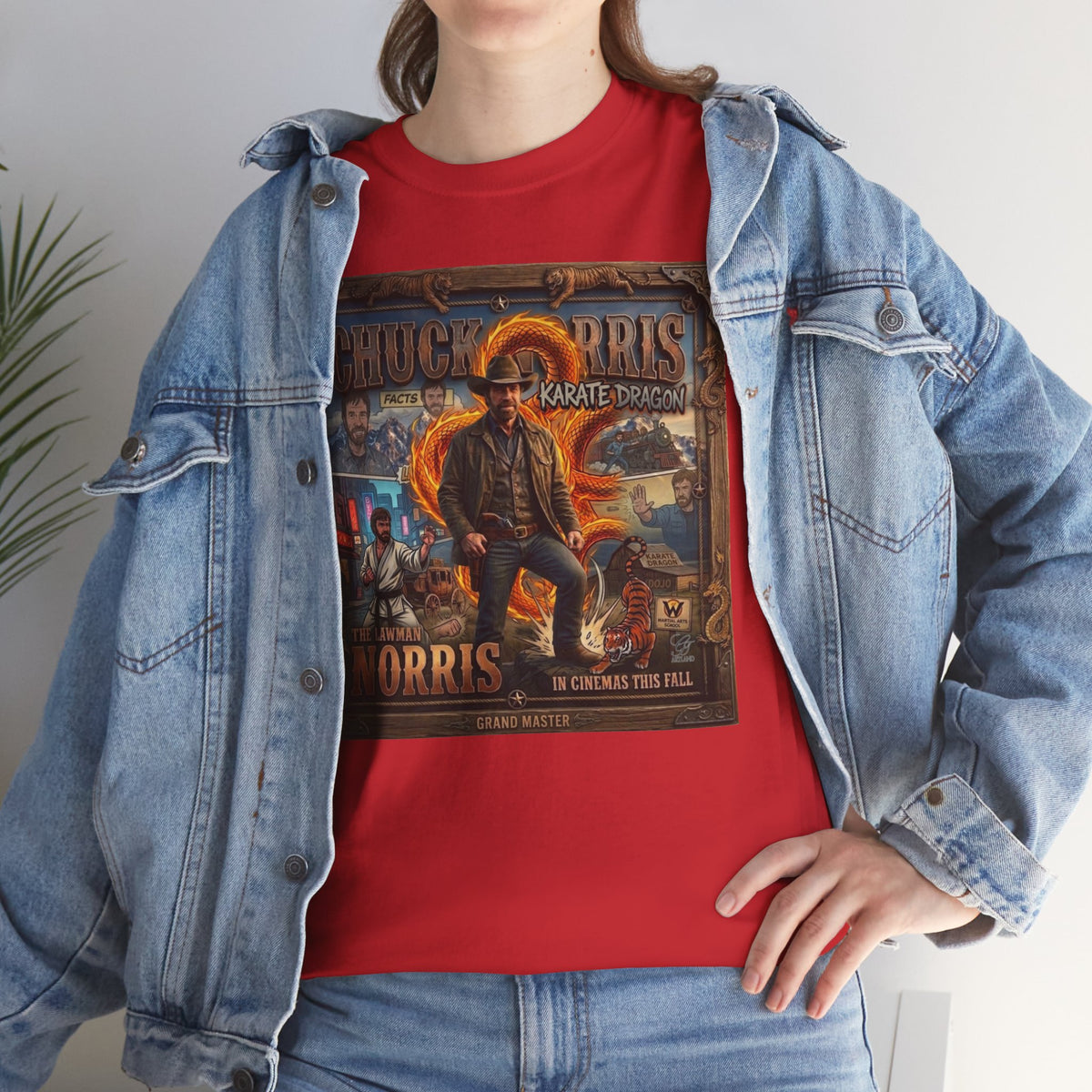 Retro Action Movie Poster T-Shirt | Vintage Fighter Hero Tee