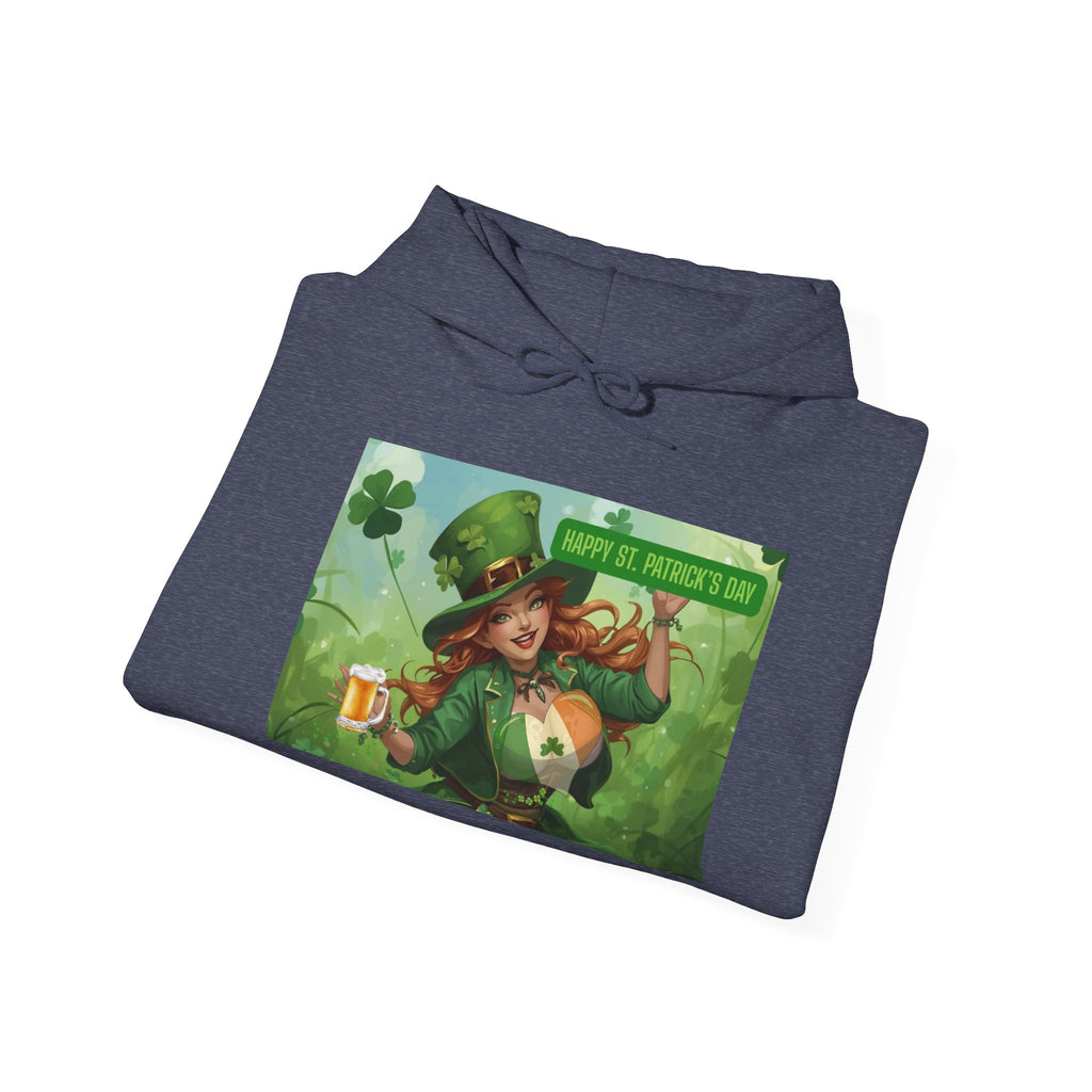 Leprechaun Pot of Gold Hoodie | St. Patrick's Day Shamrock Illustration