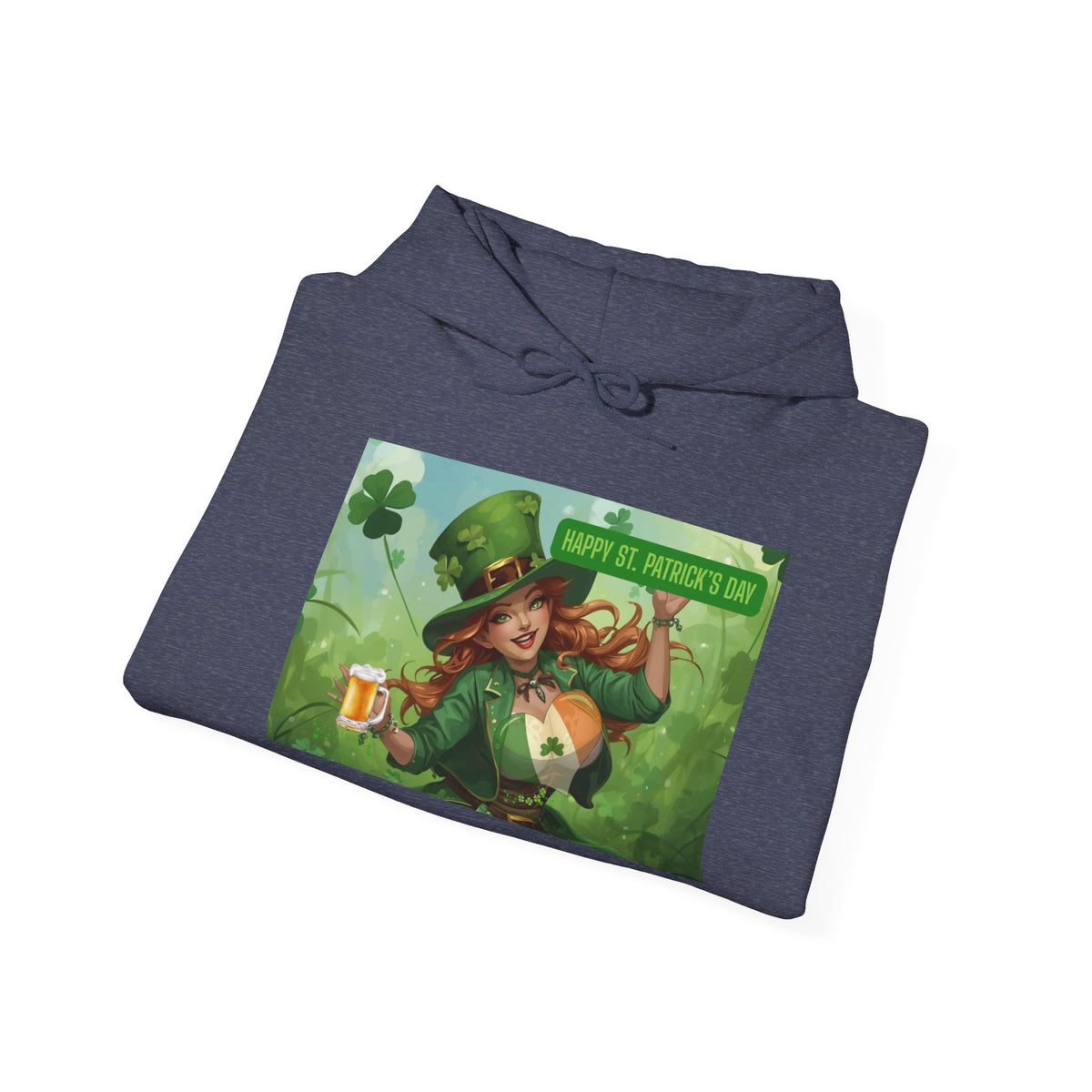 Leprechaun Pot of Gold Hoodie | St. Patrick's Day Shamrock Illustration