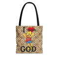 Thank God Tote Bag — Cute Religious Graphic Beach & Grocery Tote Bag by GT Artland