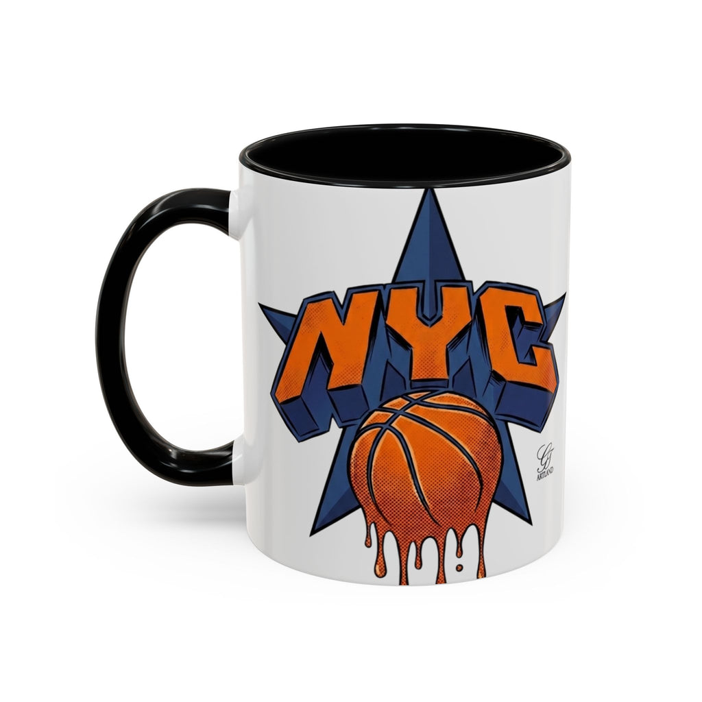 NYC  New York Champions Basketball Drip Mug | Accent Coffee Mug 11oz 15oz by GT Artland