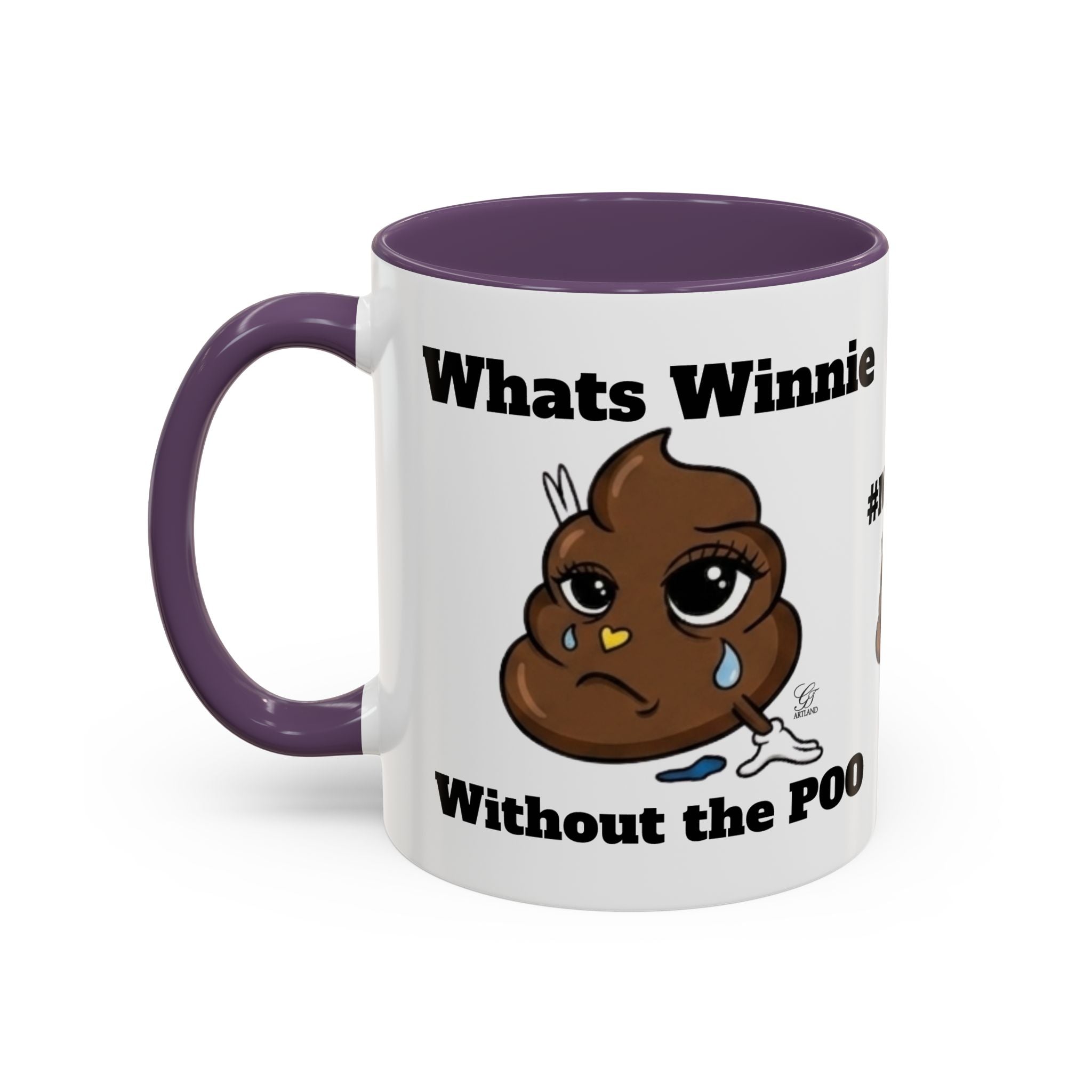 #MOOD Winnie without the poo Funny Poop Emoji Accent Coffee Mug – 11/15oz Novelty Gift by GT Artland