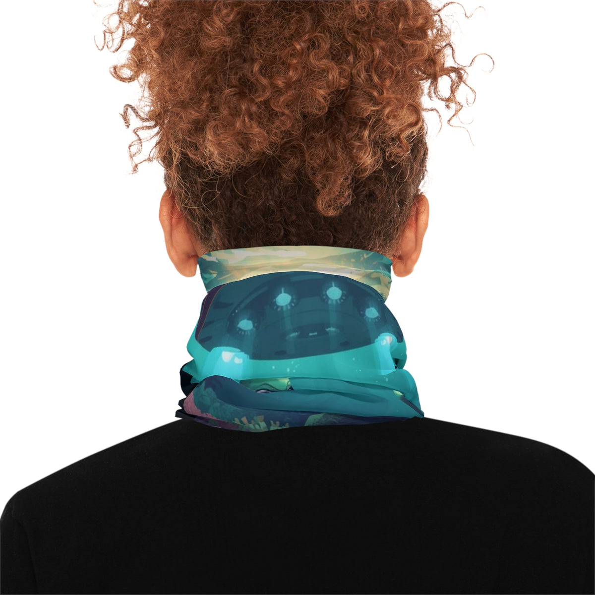 Underwater Graphic Alien Neck Gaiter - Face Mask
