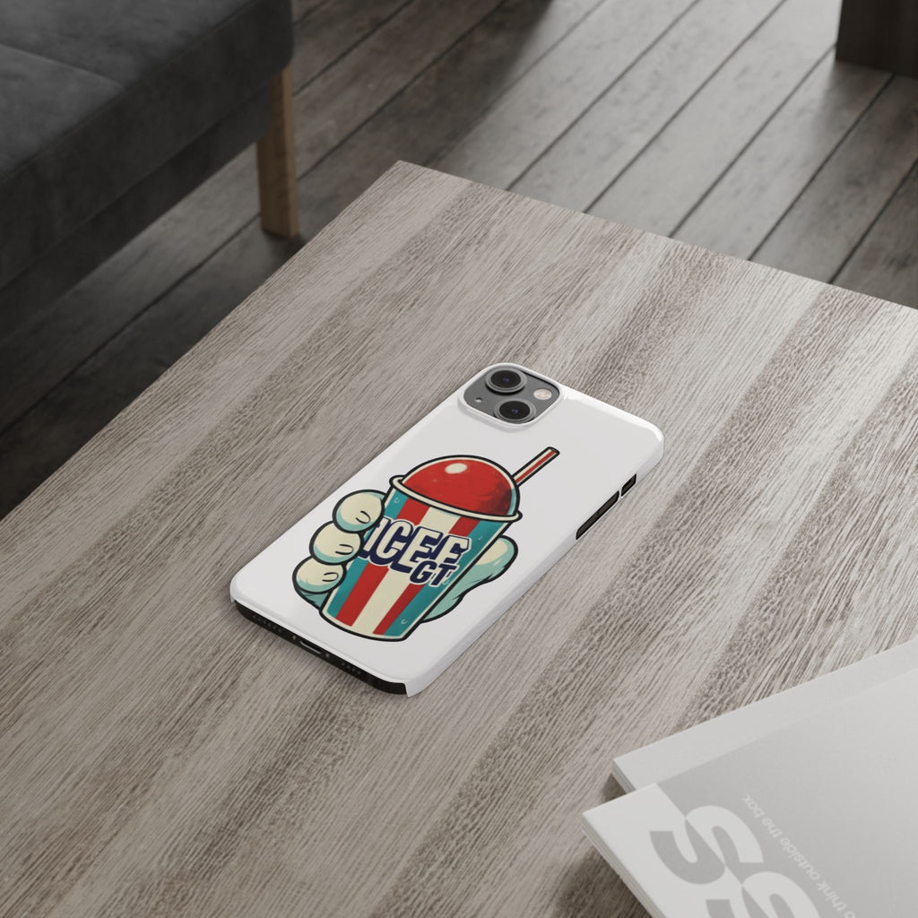 ICEE Slush Cup Slim Phone Case | Red White Blue Slushie