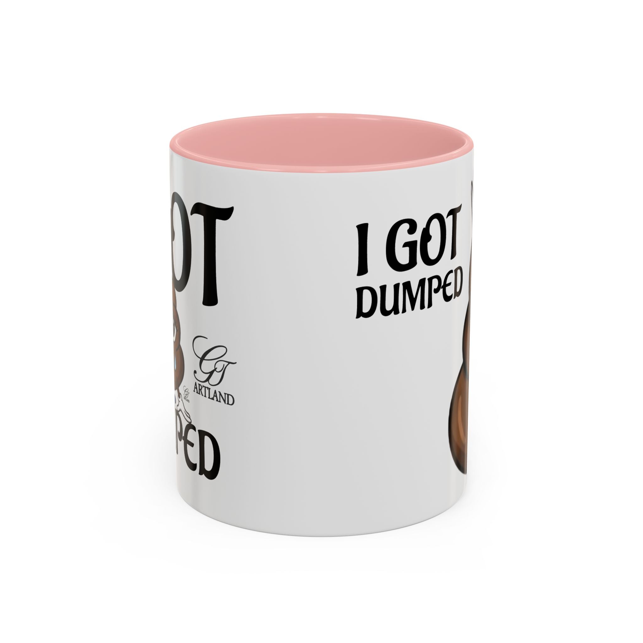 Copy of Funny Sad Poop Mug - "I Got Dumped" Accent Coffee Cup