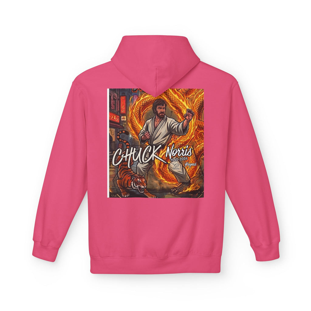 Chuck Norris Martial Arts Hoodie | Action Illustration, Retro Fight Scene by GT Artland