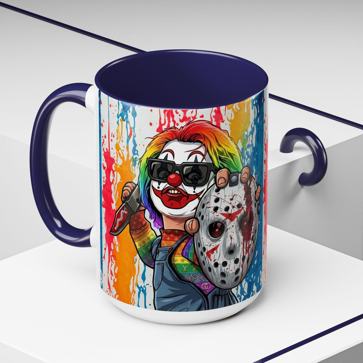 Rainbow Slasher Color Drip Designer GT Soldier Edition | Accent Coffee Mug 11oz 15oz
